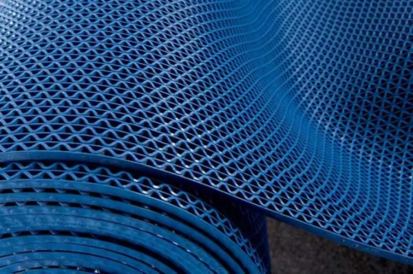 Грязезащитное рулонное покрытие ЗигЗаг Синий 4,5 мм (1,2 м) Китай в Кургане