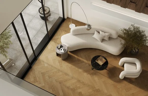 Паркетная доска Quartz Parquet Английская Ёлка Дуб Рустикальный 33-410 в Кургане