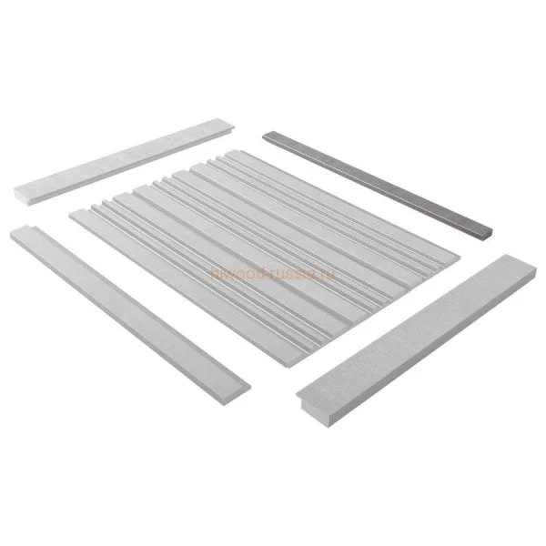 Финишный молдинг LF124B S339S левый декорированный (31х12х2700мм) в Кургане