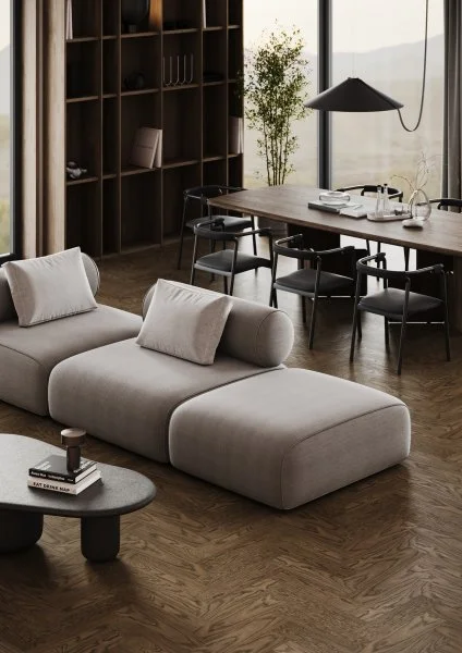 Паркетная доска Quartz Parquet Штучный паркет Дуб Брауни 44-413 в Кургане