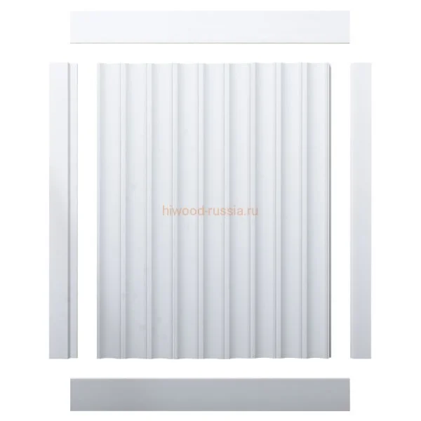 Финишный молдинг LF124A NP правый белый (42х12х2700мм) в Кургане