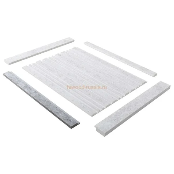 Финишный молдинг LF124A W50 правый декорированный (42х12х2700мм) в Кургане