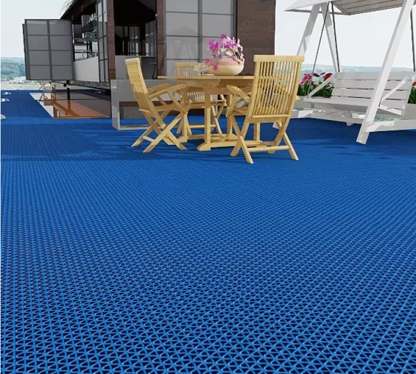 Грязезащитное рулонное покрытие ЗигЗаг Синий 4,5 мм (1,2 м) Китай в Кургане