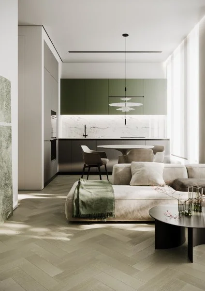 Паркетная доска Quartz Parquet Штучный паркет Дуб Лунный 44-1258-08 в Кургане