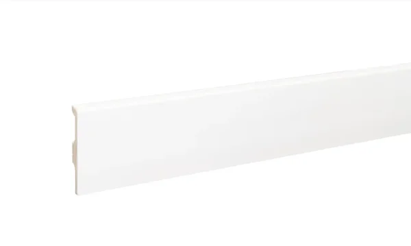 Плинтус дюрополимерный Bonkeel 01 Белый (80х14х2000 мм) в Кургане