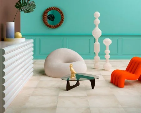 Керамогранит Coliseum Ривьера Уайт 60х60 (Натуральный и Реттифицированный) в Кургане