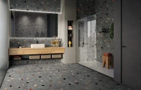 Керамогранит Coliseum Палладио Блэк 60х120 (Натуральный и Реттифицированный) в Кургане