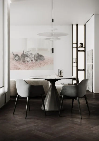 Паркетная доска Quartz Parquet Штучный паркет Дуб Смоляной 44-1258-01 в Кургане