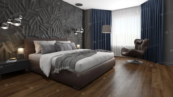 Кварц-виниловая плитка Alpine Floor Premium XL Дуб Шоколадный ЕСО 7-18, 8 мм. 43 класс в Кургане