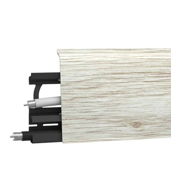 Плинтус пластиковый Arbiton INDO70 135 Дуб Платиновый 2,5 м в Кургане