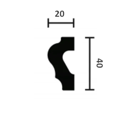 Молдинг NMC Wallstyl WL2 (40х20х2000 мм) в Кургане