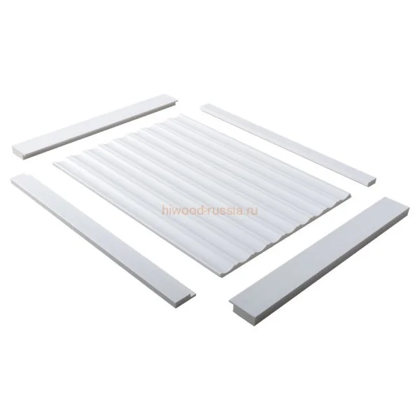 Финишный молдинг LF124A NP правый белый (42х12х2700мм) в Кургане