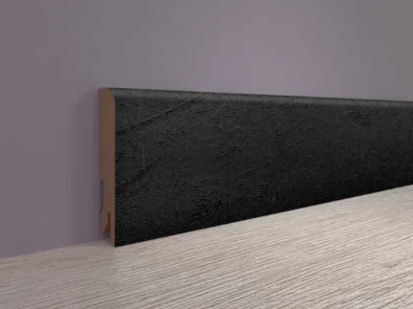 Плинтус MDF Bonkeel 24034 Чёрный Лофт (80х16х2400 мм) в Кургане