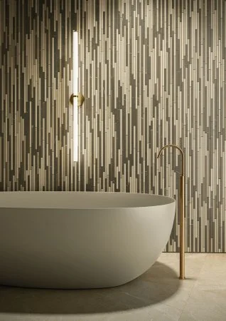 Керамогранит Italon Метрополис Вставка Стрип Ворм 26х75 (Натуральная) в Кургане