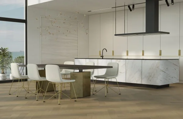 Паркетная доска Quartz Parquet Английская Ёлка Дуб Шампань 33-414 в Кургане