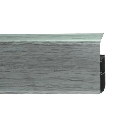 Пластиковый плинтус Royce №333 Серебристый Жемчуг (80х24х2200мм) в Кургане