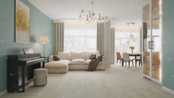 Каменно-полимерная плитка Alpine Floor Solo Модерато ECO 14-11, 3,5 мм 34 класс в Кургане