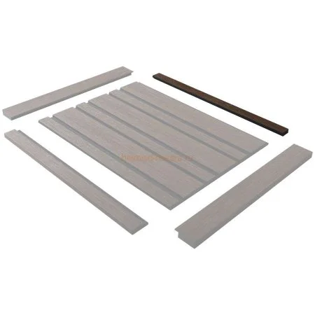 Финишный молдинг LF124B BR396K левый декорированный (31х12х2700мм) в Кургане