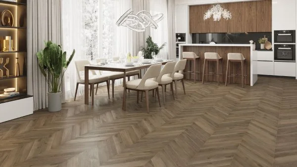 Кварц-виниловая плитка Alpine Floor Chevron Дуб Насыщенный ECO 20-4 (2,5 мм. 43 класс) в Кургане