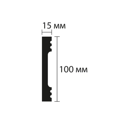 Плинтус NMC Wallstyl FD10 (100х15х2000 мм) в Кургане