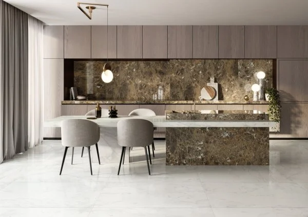 Керамогранит Italon Шарм Делюкс Бьянко Микеланджело 60х120 (Паттинированная и реттифицированная) в Кургане