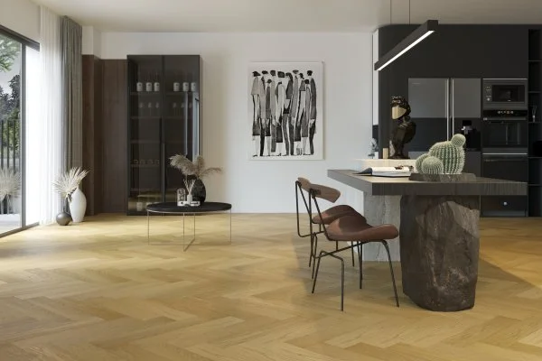 Паркетная доска Quartz Parquet Английская Ёлка Дуб Медовый Раф 33-463 в Кургане