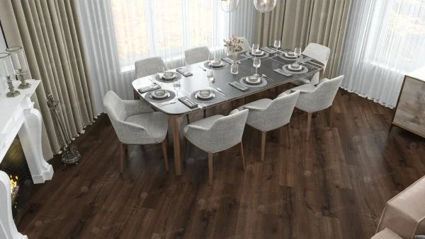 Каменно-полимерная плитка Alpine Floor Real Wood Дуб Мокка ECO 2-2, 6 мм 43 класс в Кургане