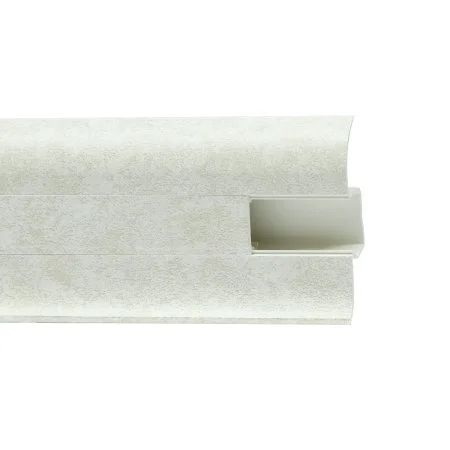Пластиковый плинтус Royce №860 Белый Кварц (58х22х2200мм) в Кургане
