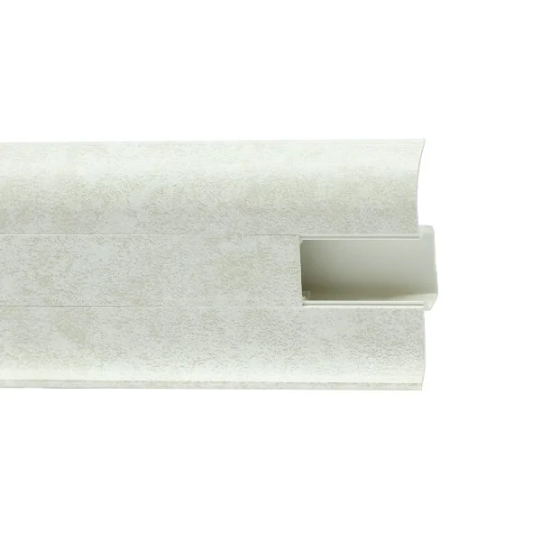 Пластиковый плинтус Royce №860 Белый Кварц (58х22х2200мм) в Кургане