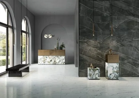 Керамогранит Vitra SityMarble Калакатта Блэк 60х120 (Лаппатированная и Реттифицированная) в Кургане