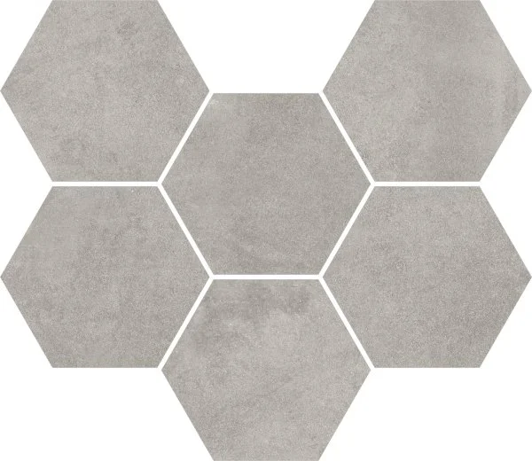 Керамогранит Coliseum Экспо Грэй Мозаика Гексагон (Натуральная, 25х29) в Кургане