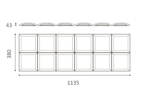 Декоративная панель NMC Arstyl Square (113.5x38x3 см) в Кургане